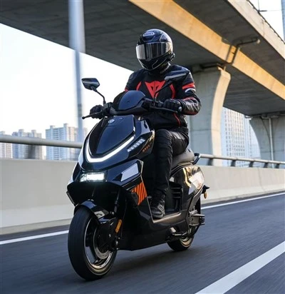 Skuter Listrik Sporty Dengan Styling Agresif